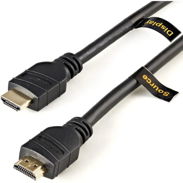 startech-com-c-ble-hdmi-actif-15-m-4k-30hz-cl2-mural-noir image 1