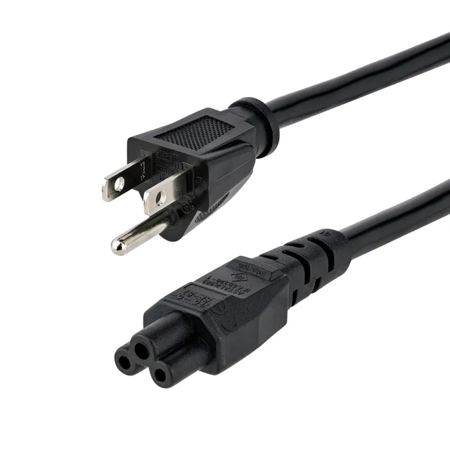 startech-com-c-ble-d-alimentation-pc-portable-3-broches-1-83-m-noir image 1