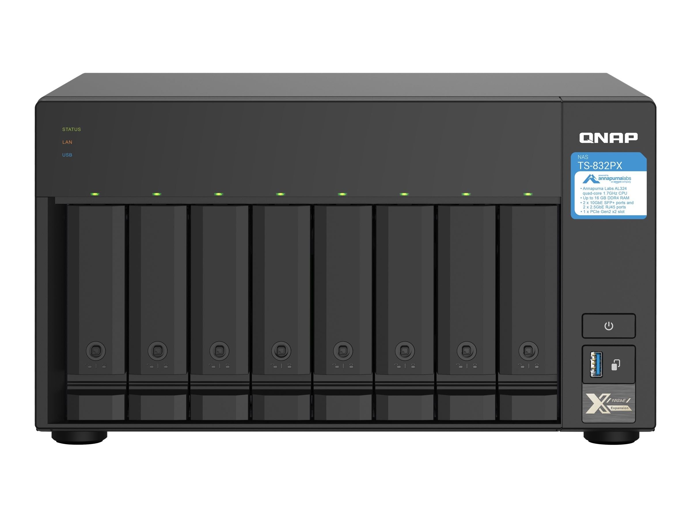 qnap-ts-832px-4g-serveur-nas-8-baies-sata-quad-core image 5