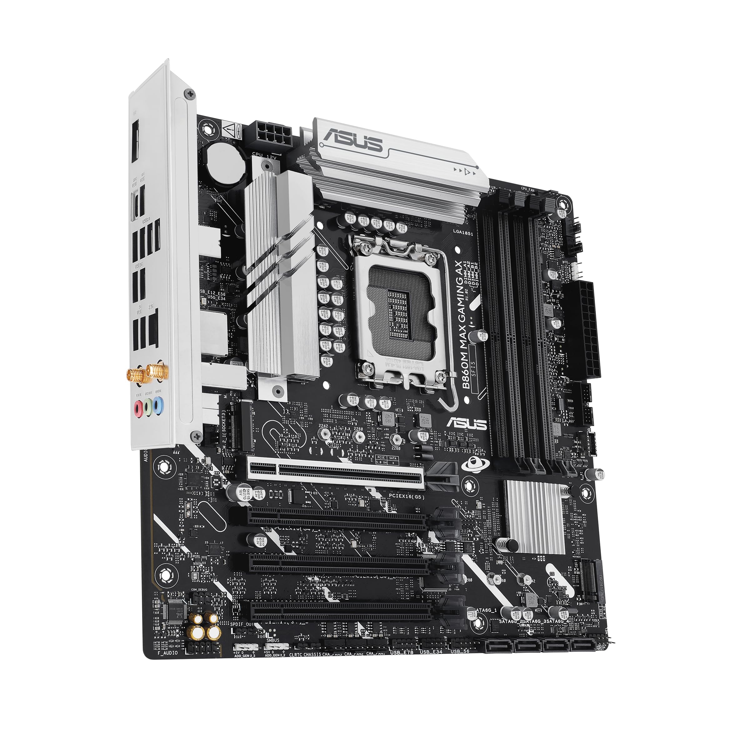 asus-rog-b860m-max-gaming-ax-carte-m-re-micro-atx-lga-1851-ddr5-wifi image 4