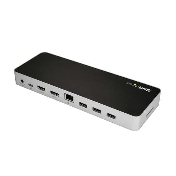 startech-com-station-d-accueil-usb-c-double-hdmi-displayport-4k-60w-gbe-sd image 3