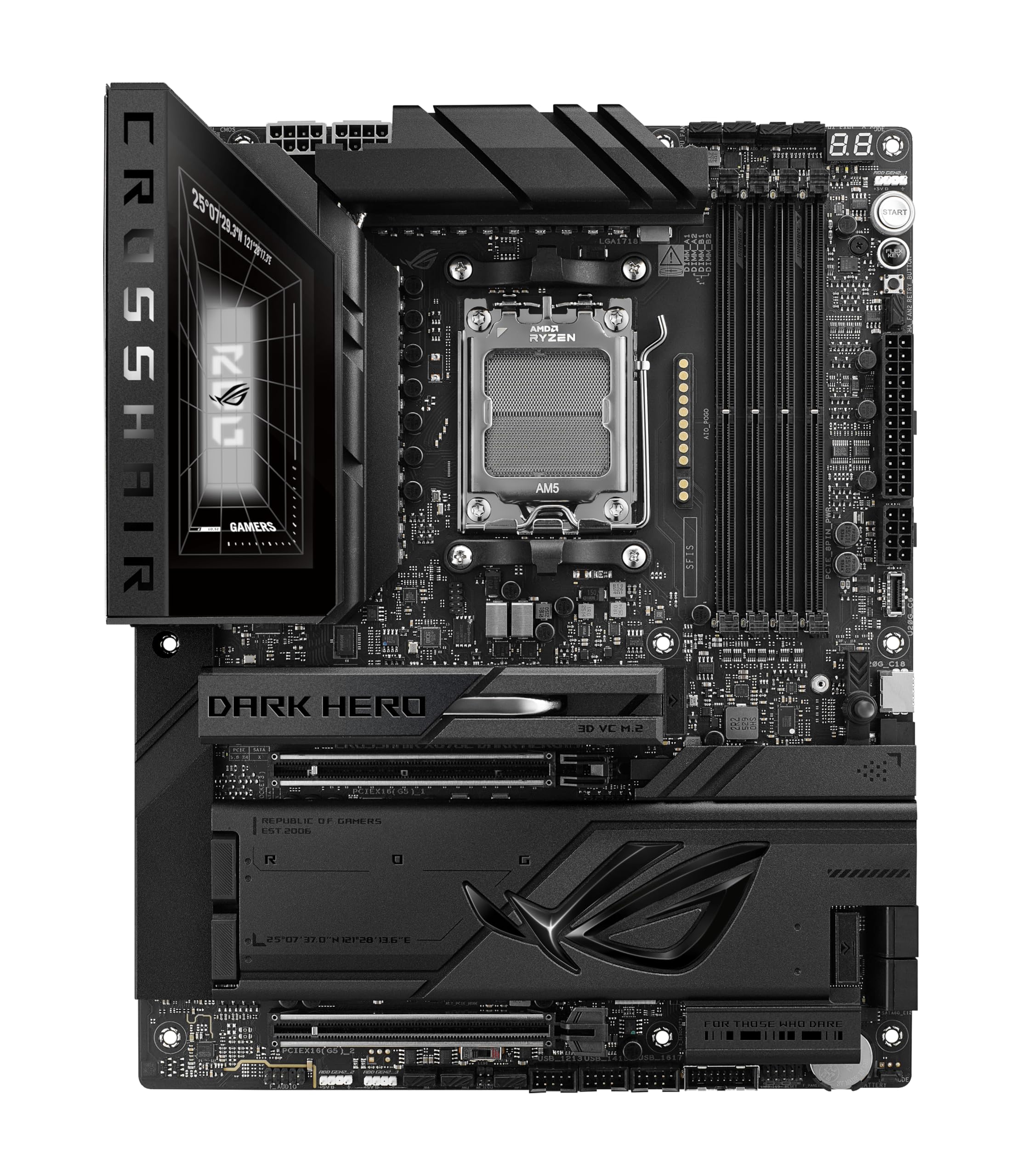 asus-rog-crosshair-x870e-dark-hero-carte-m-re-atx-am5-ddr5-wifi-7 image 1