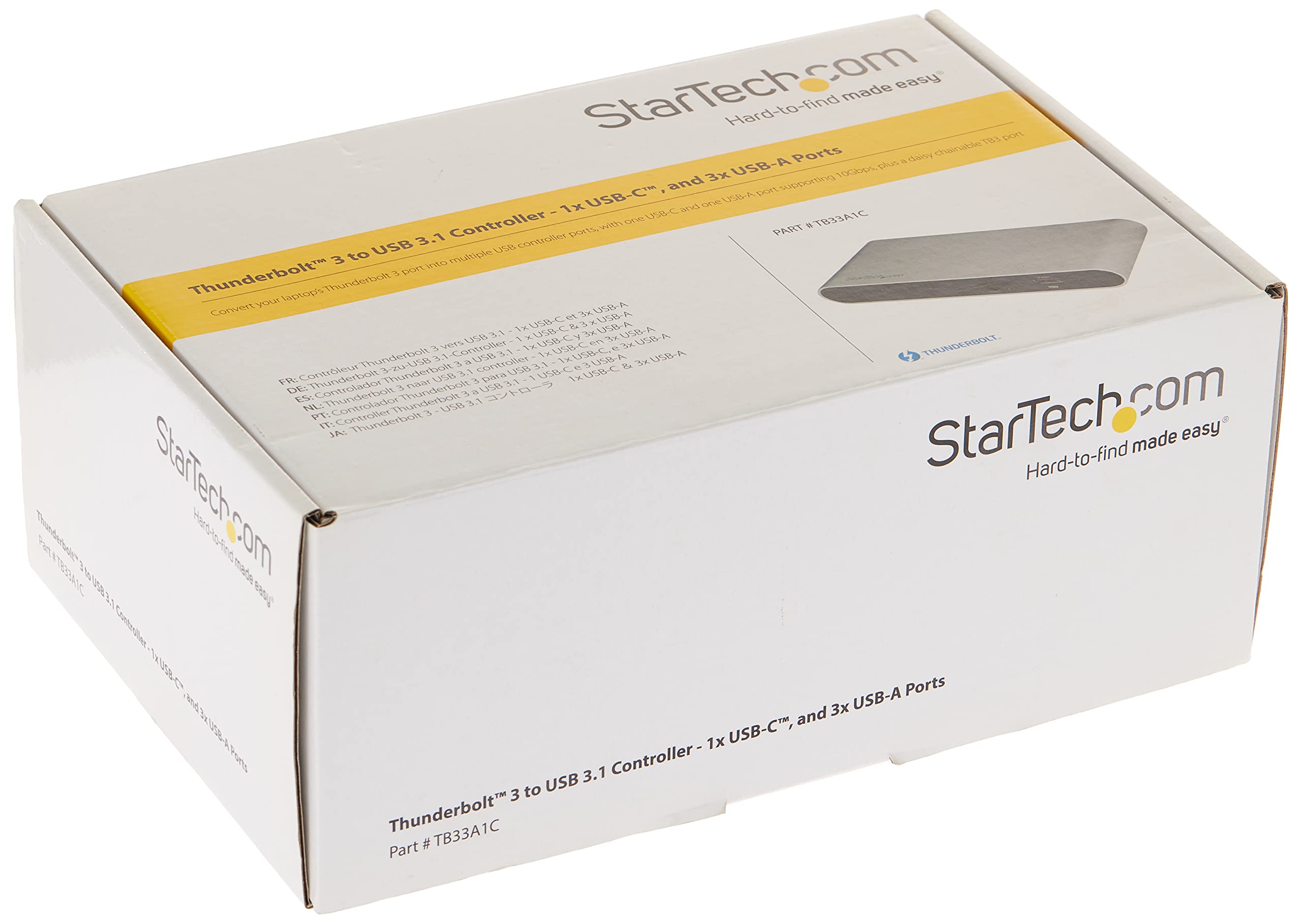 startech-com-adaptateur-thunderbolt-3-vers-usb-3-1-10gbps-hub-4-ports image 4