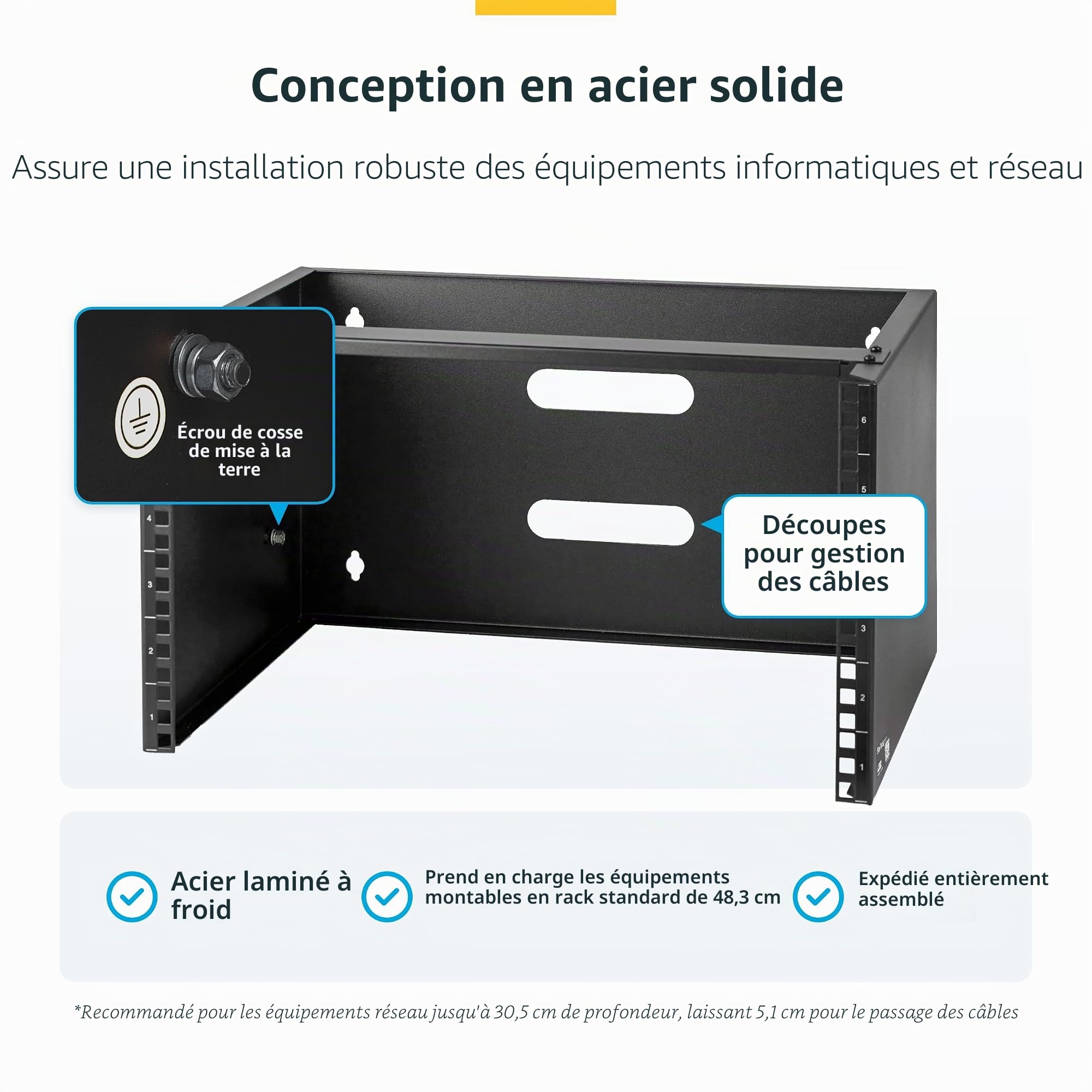 startech-com-wallmount6-rack-mural-6u-19-profil-bas-35-cm-20-kg-noir image 3