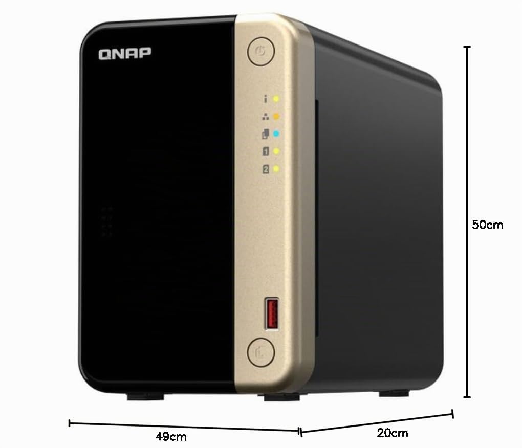 qnap-ts-264-8g-nas-2-baies-intel-celeron-quad-core-2-5gbe-hdmi-4k image 3
