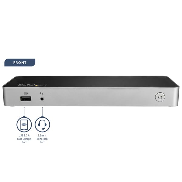 startech-com-station-d-accueil-usb-c-double-hdmi-displayport-4k-60w-gbe-sd image 4