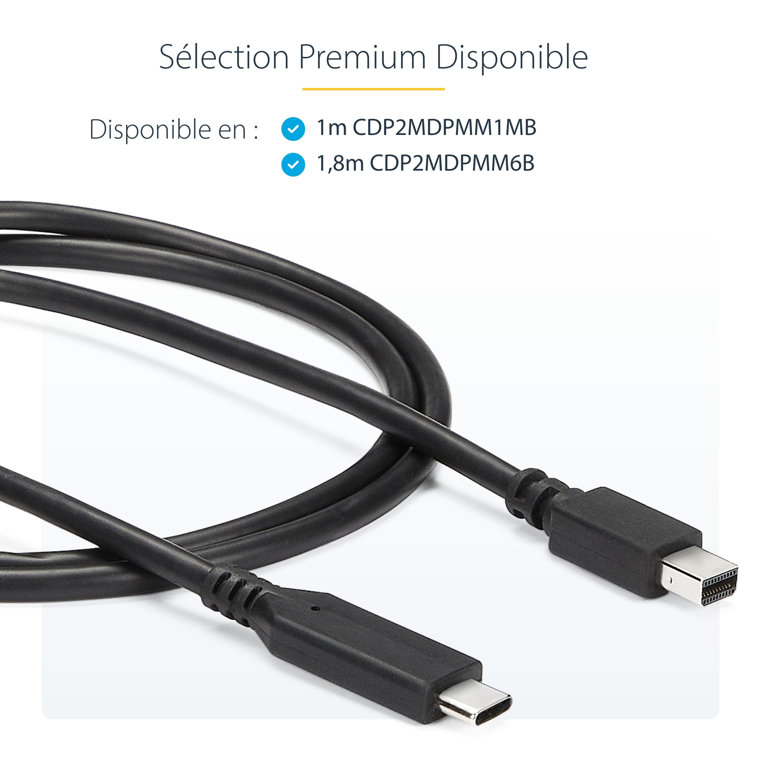 startech-com-c-ble-usb-c-vers-mini-displayport-1-2-1-m-4k-60-hz image 5