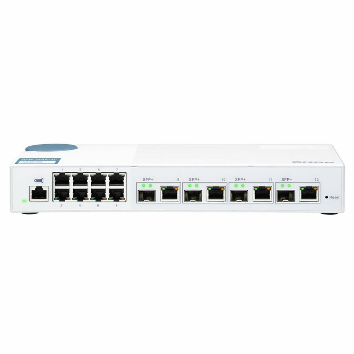 qnap-qsw-m408-4c-switch-manag-12-ports-8x-1g-4x-10g-sfp-rj45-combo image 1