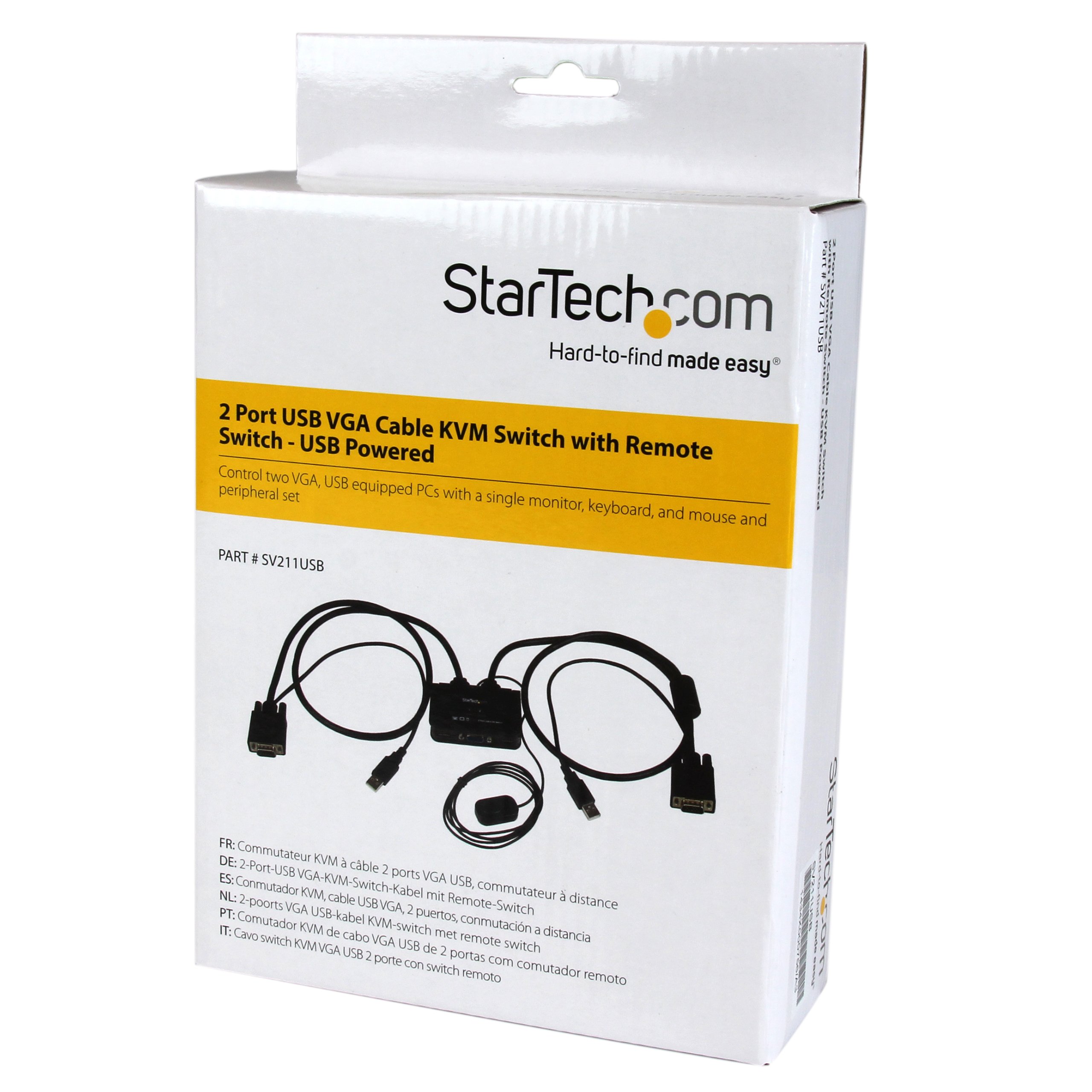 startech-com-sv211usb-switch-kvm-usb-vga-2-ports-avec-c-bles-int-gr-s image 6