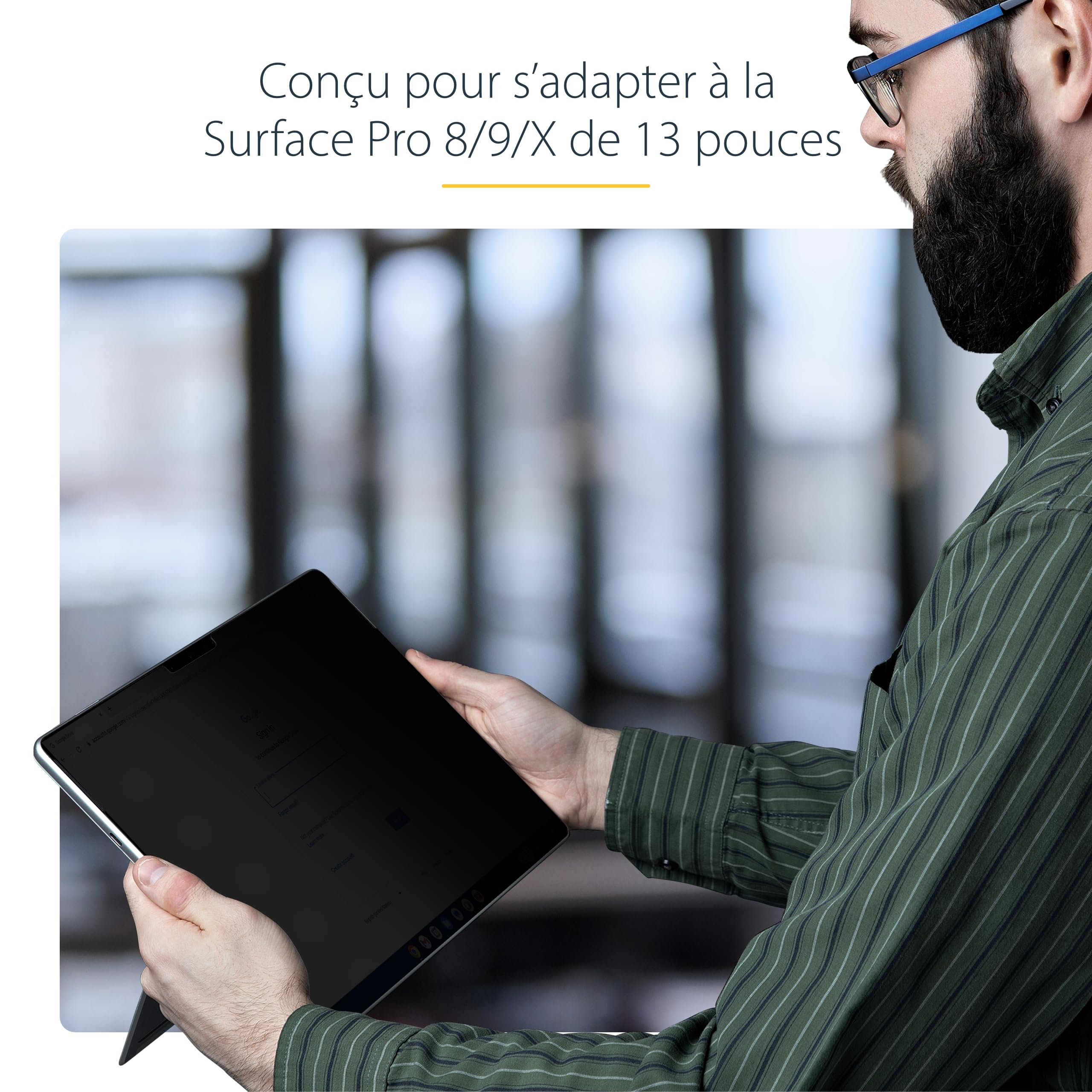 startech-com-filtre-de-confidentialit-4-sens-pour-surface-pro-8-9-x-11-13-mat image 3