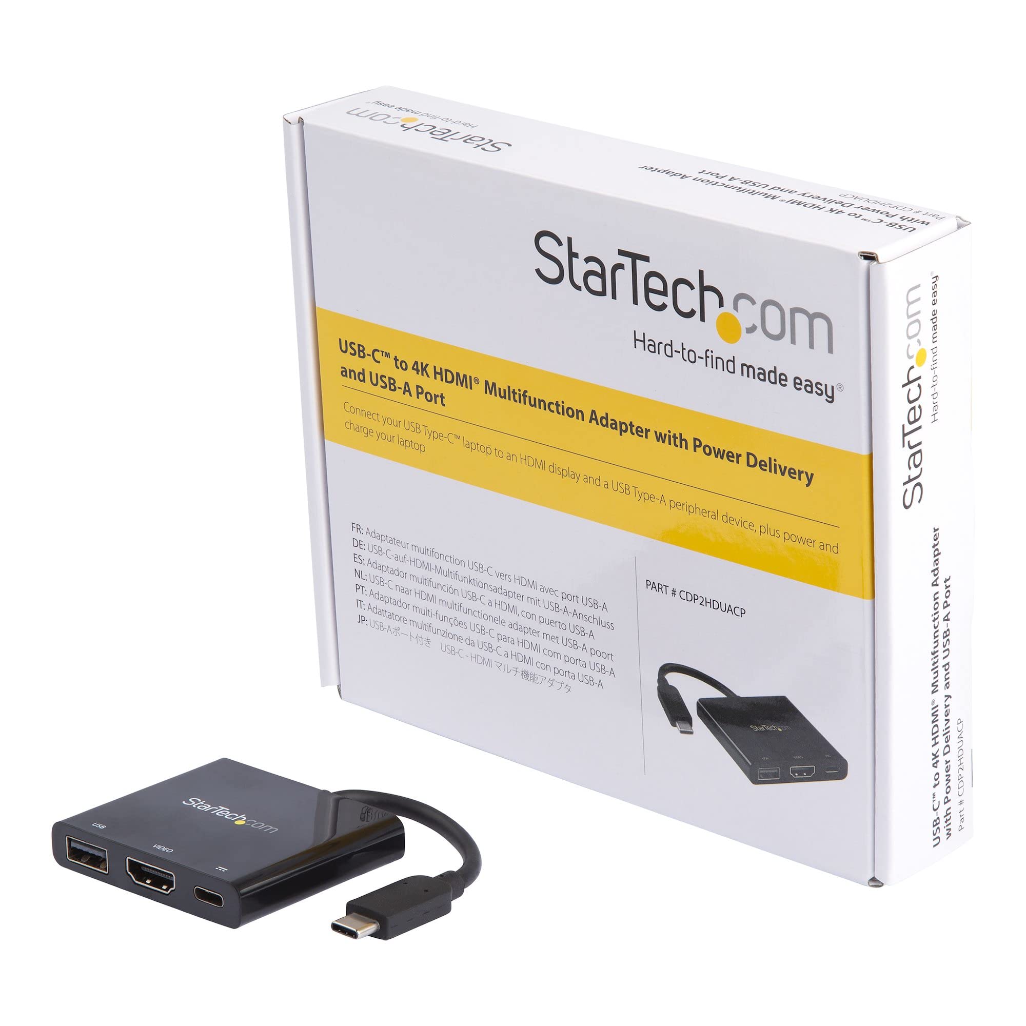 startech-com-adaptateur-usb-c-vers-hdmi-4k-30hz-usb-3-0-60w-pd image 6