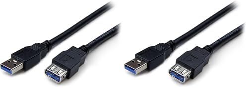 startech-com-rallonge-usb-5gbps-2m-usb-a-m-le-femelle-noire-usb3sext2mbk image 6