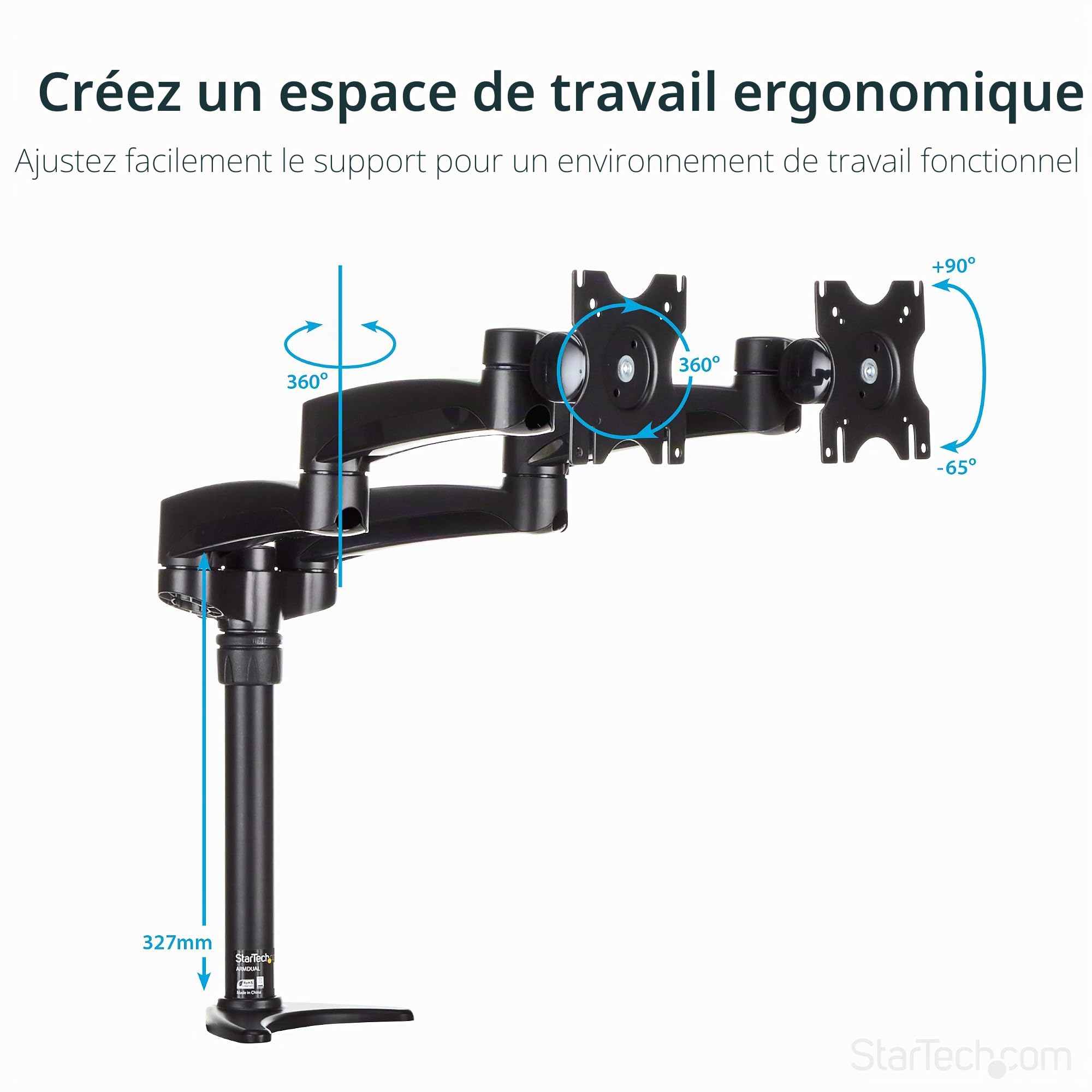 startech-com-armdual-support-bras-articul-2-crans-12-24-pouces-noir image 5