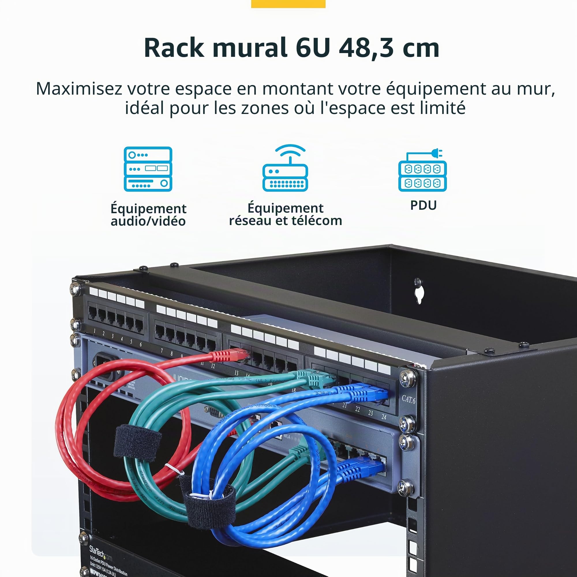 startech-com-wallmount6-rack-mural-6u-19-profil-bas-35-cm-20-kg-noir image 2