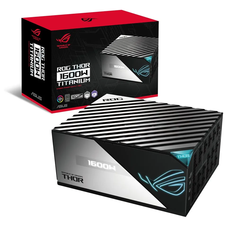 asus-rog-thor-1600w-titanium-bloc-d-alimentation-pcie-5-0-aura-sync-oled image 1