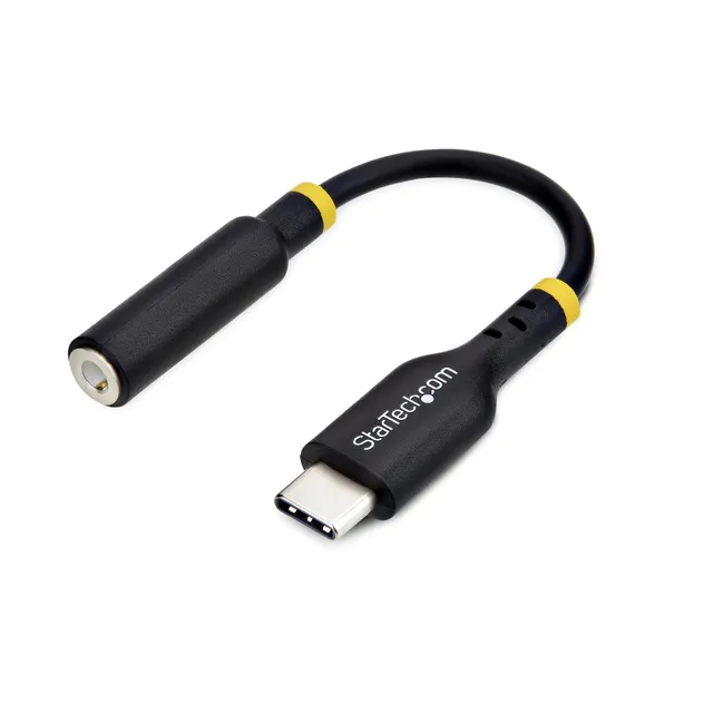 startech-com-usbcaudio2-adaptateur-audio-usb-c-vers-jack-3-5mm-trrs-dac-32-bits image 1