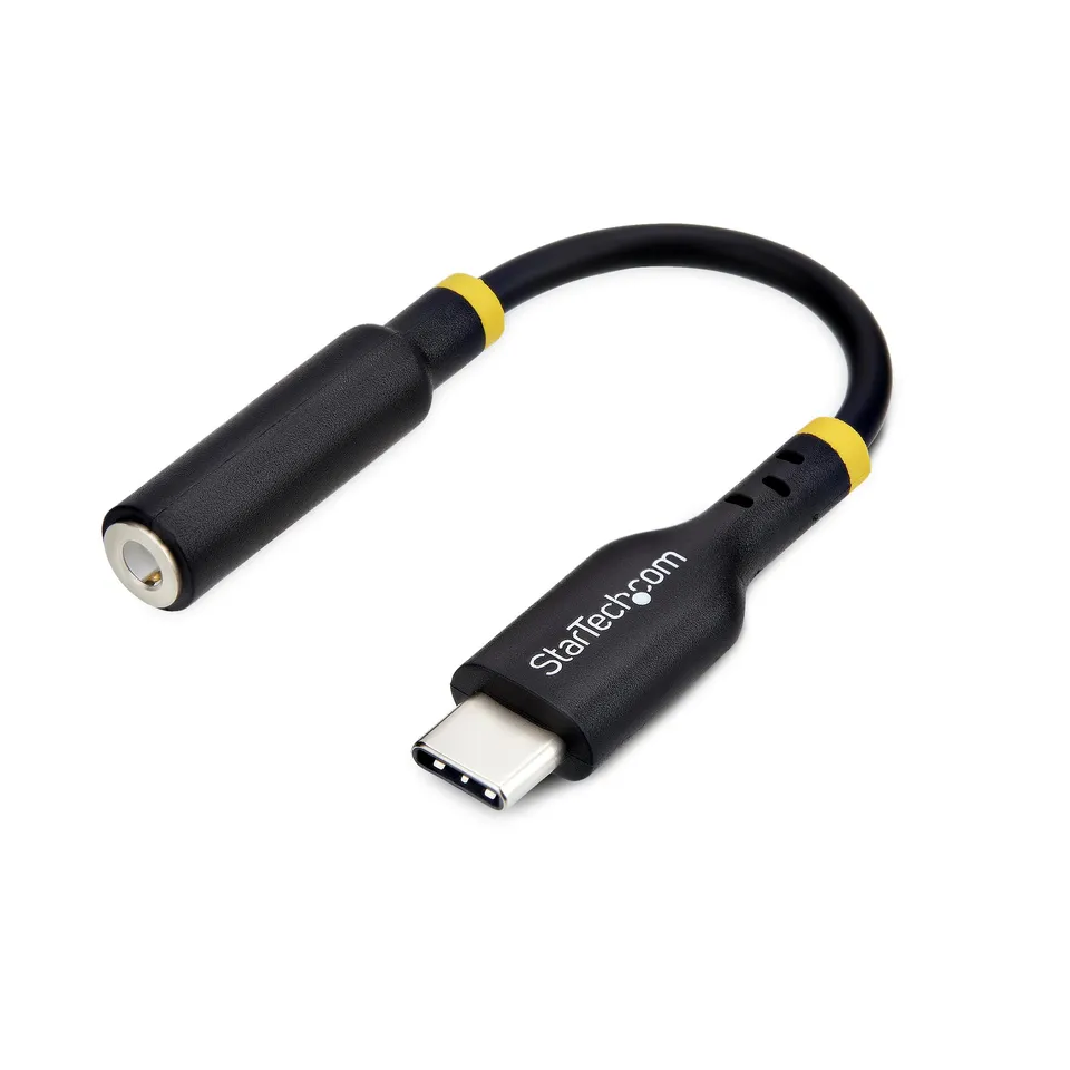startech-com-usbcaudio2-adaptateur-audio-usb-c-vers-jack-3-5mm-trrs-dac-32-bits image 1