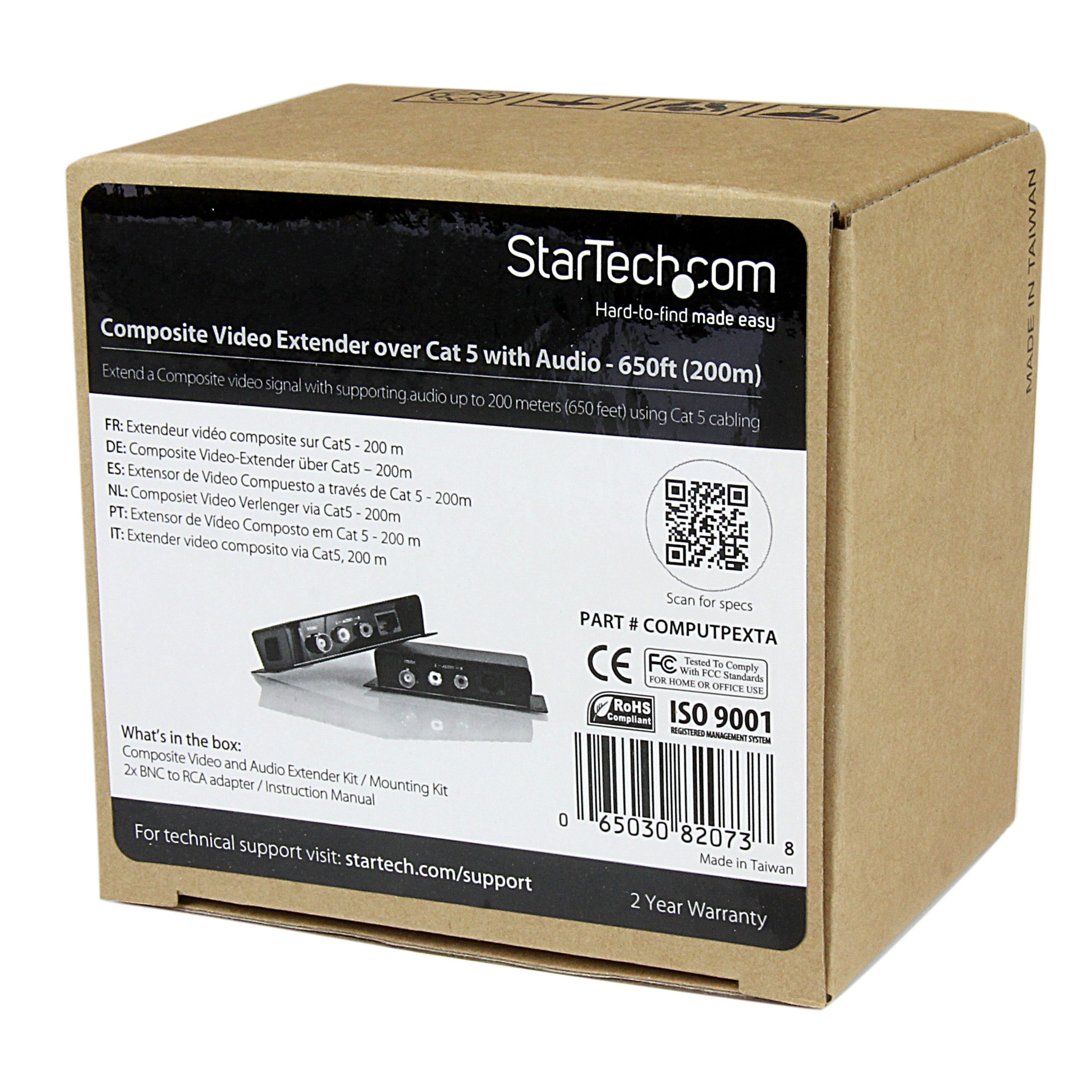 startech-com-extendeur-vid-o-composite-sur-cat-5-avec-audio image 5