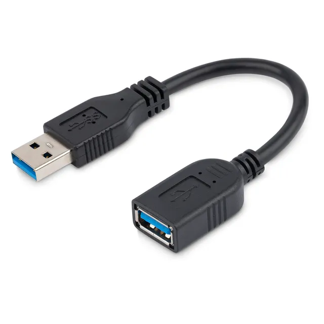 startech-com-usb3ext6inbk-rallonge-usb-3-0-5gbps-usb-a-m-f-15-2-cm-noir image 1