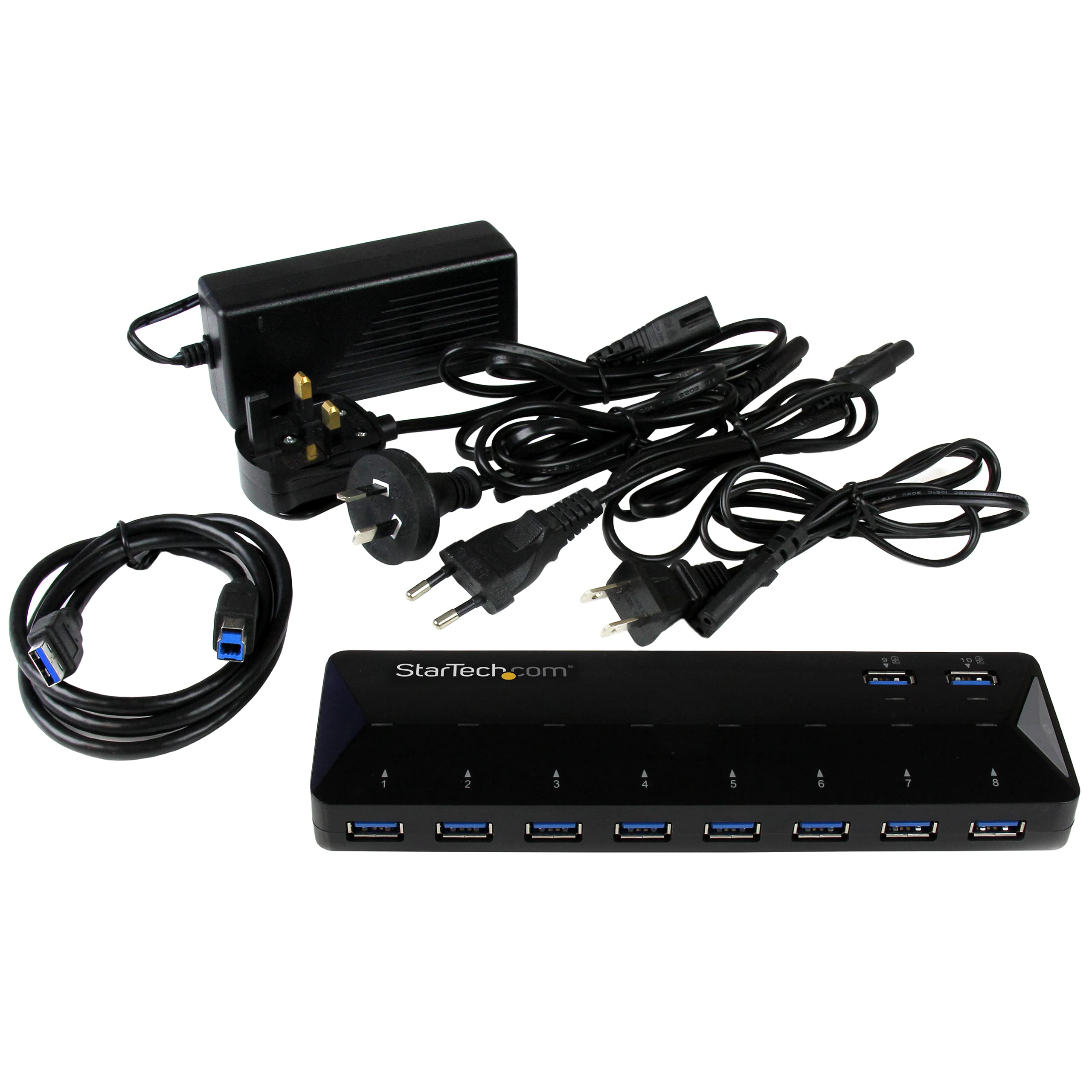 startech-com-hub-usb-a-10-ports-5gbps-2-ports-charge-rapide-st103008u2c image 3