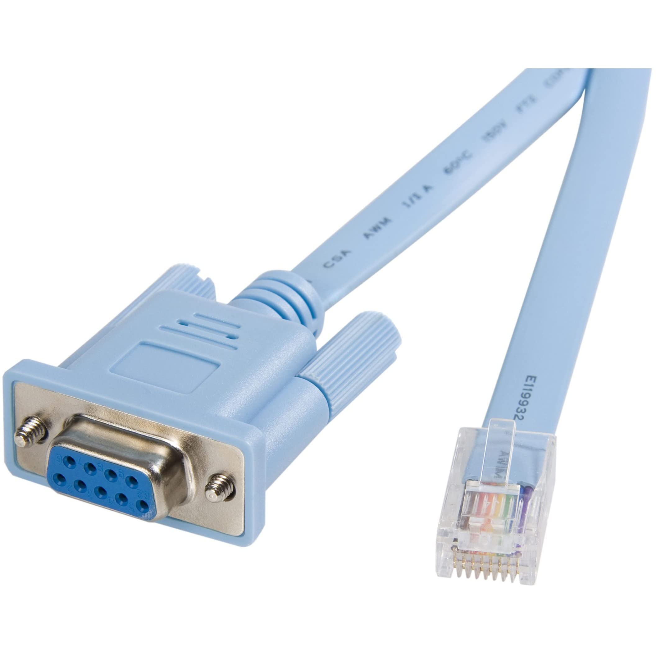 startech-com-c-ble-console-rj45-vers-db9-1-8-m-bleu-m-f-compatible-cisco image 1
