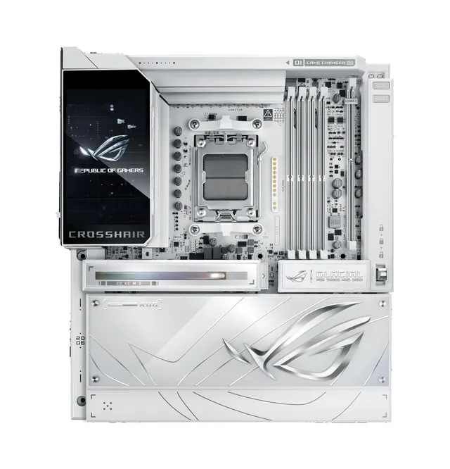 asus-rog-crosshair-x870e-glacial-carte-m-re-am5-e-atx-ddr5-wifi-7 image 1