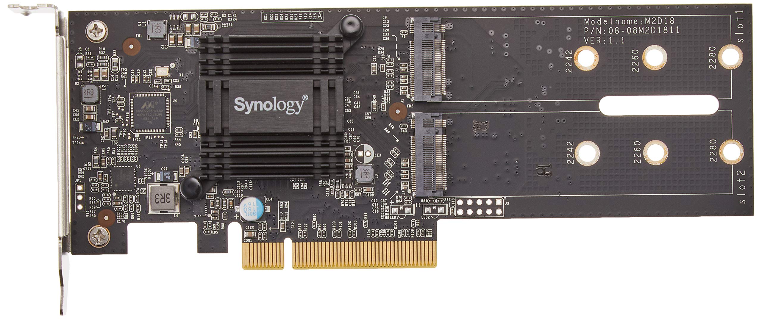 synology-m2d18-carte-adaptateur-m-2-ssd-double-emplacement-nvme-sata-pour-nas image 2