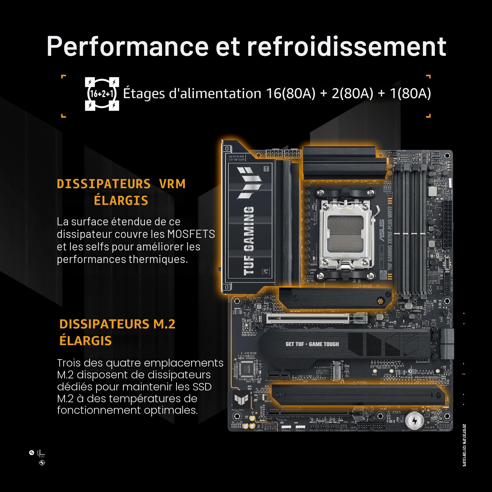asus-rog-tuf-gaming-x870e-plus-wifi7-carte-m-re-amd-am5-atx image 3
