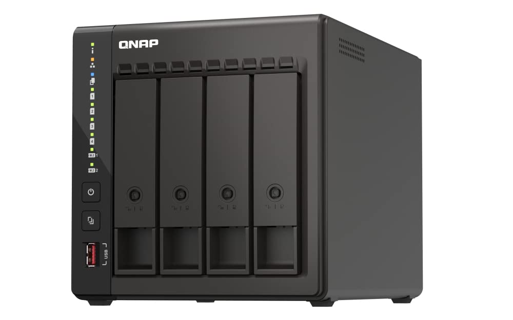 qnap-ts-453e-8g-serveur-nas-tour-4-baies-intel-celeron-2-5gbe-8go-ram image 8