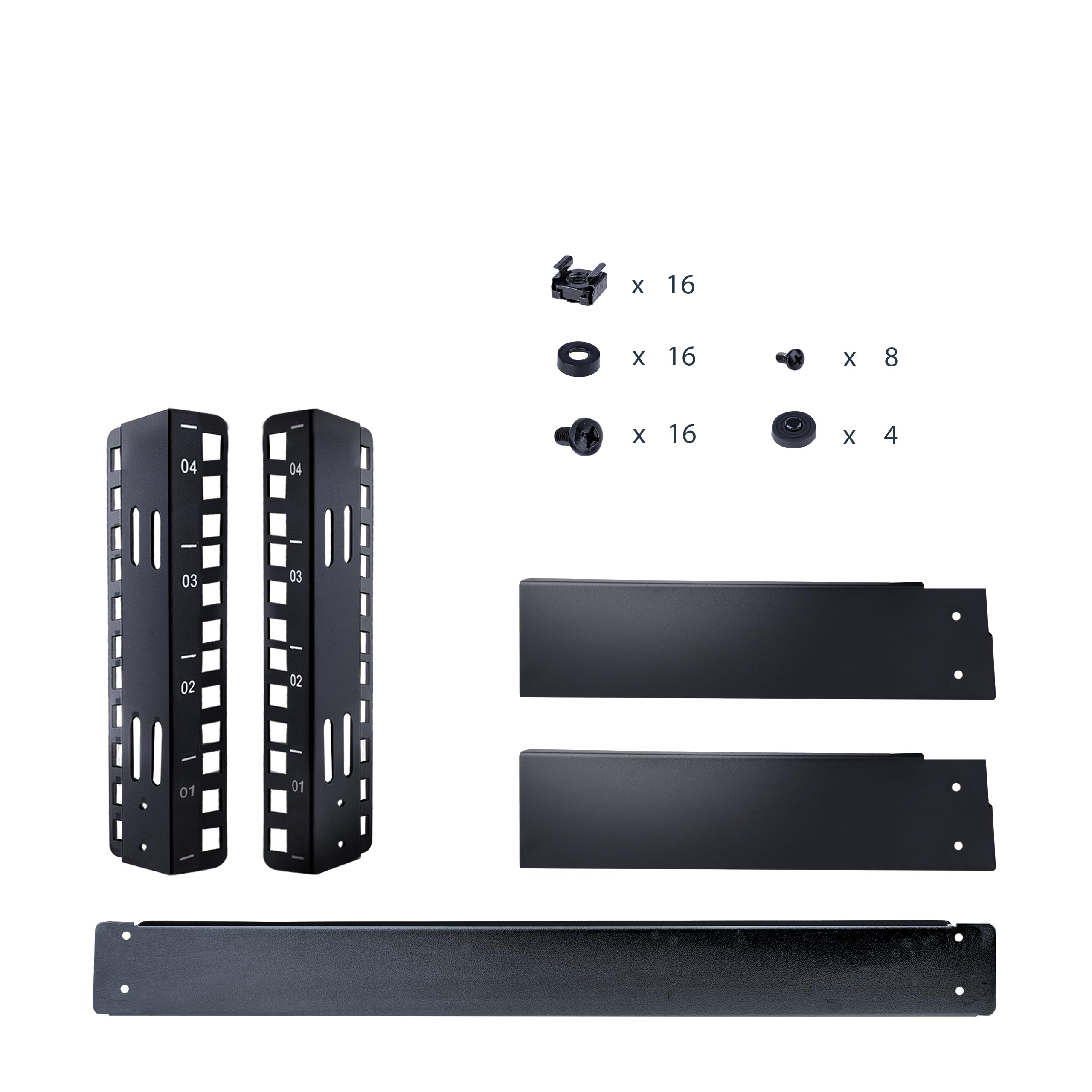 startech-com-rk4od-rack-serveur-bureau-4u-2-montants-ouvert-19-42kg image 5