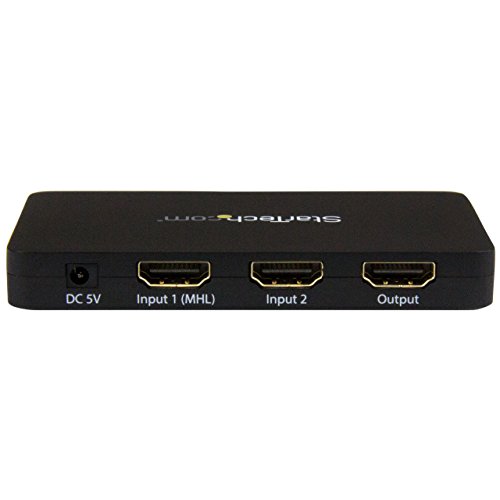 startech-com-vs221hd4k-switch-hdmi-2-ports-4k-30hz-avec-mhl-aluminium image 7
