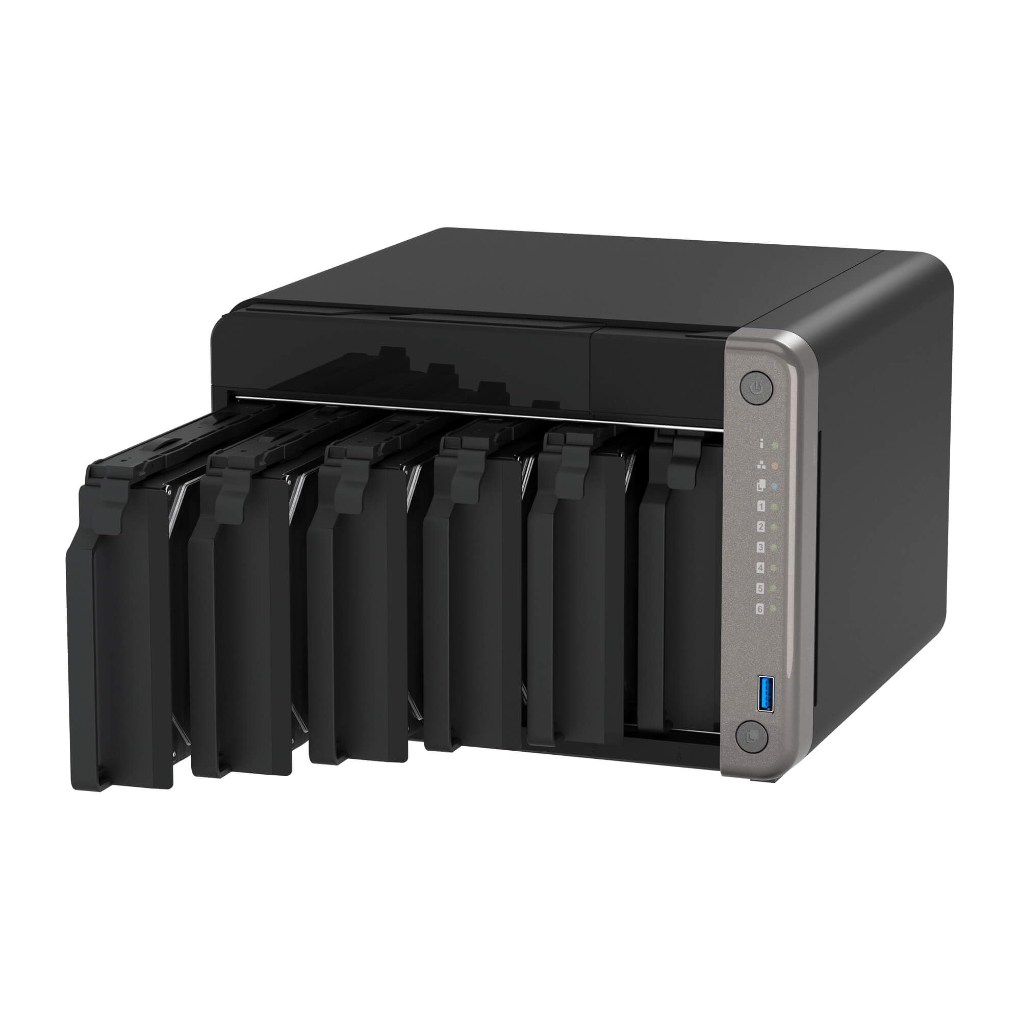 qnap-ts-ai642-serveur-nas-6-baies-sata-6gb-s-arm-8-core-8go-2-5gbe-2x-gbe-pcie-g image 6