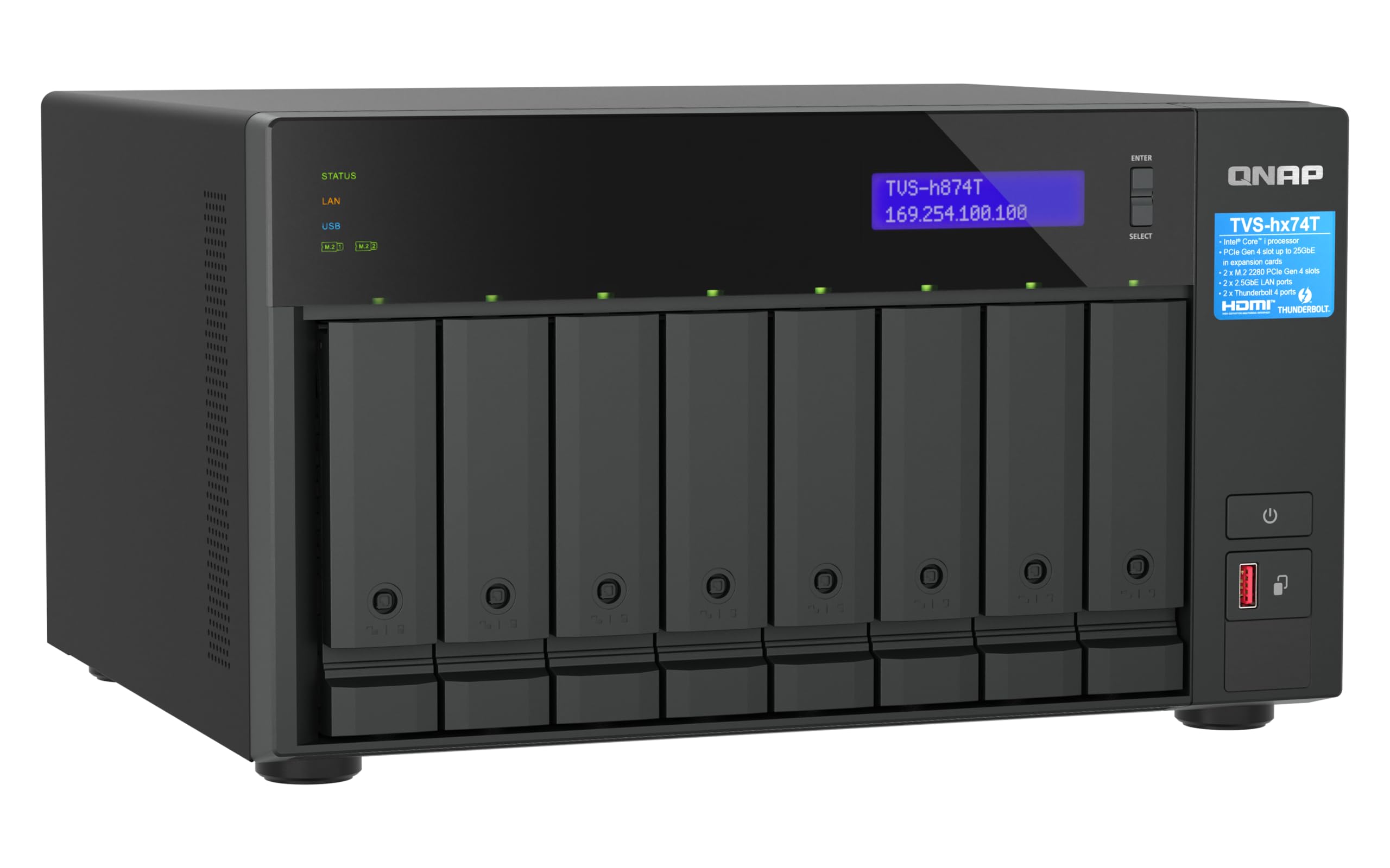 qnap-tvs-h874t-i9-64g-nas-8-baies-i9-16c-64go image 4