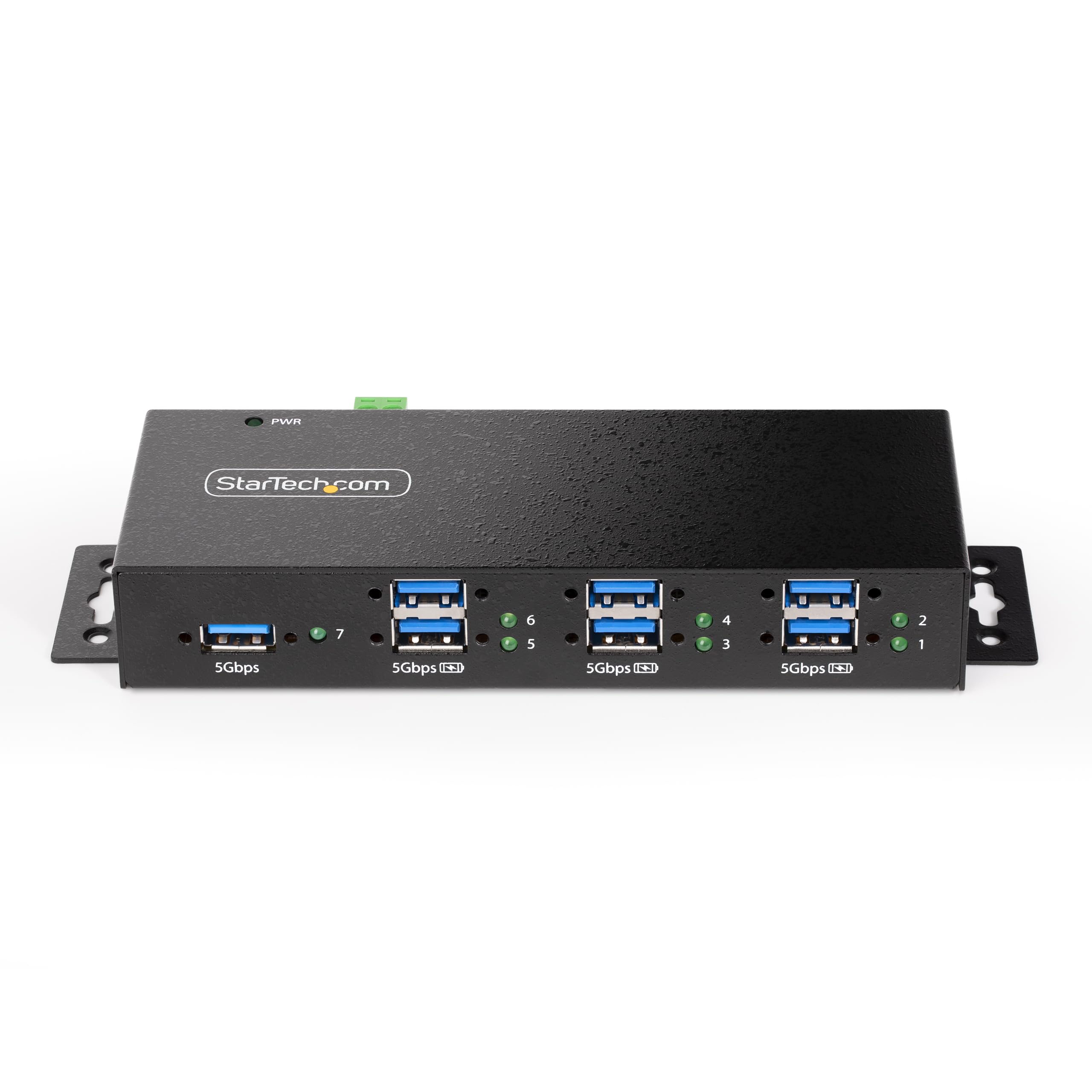 startech-com-5g7aindrm-usb-a-hub-hub-usb-7-ports-5gbps-industriel-g-r image 3