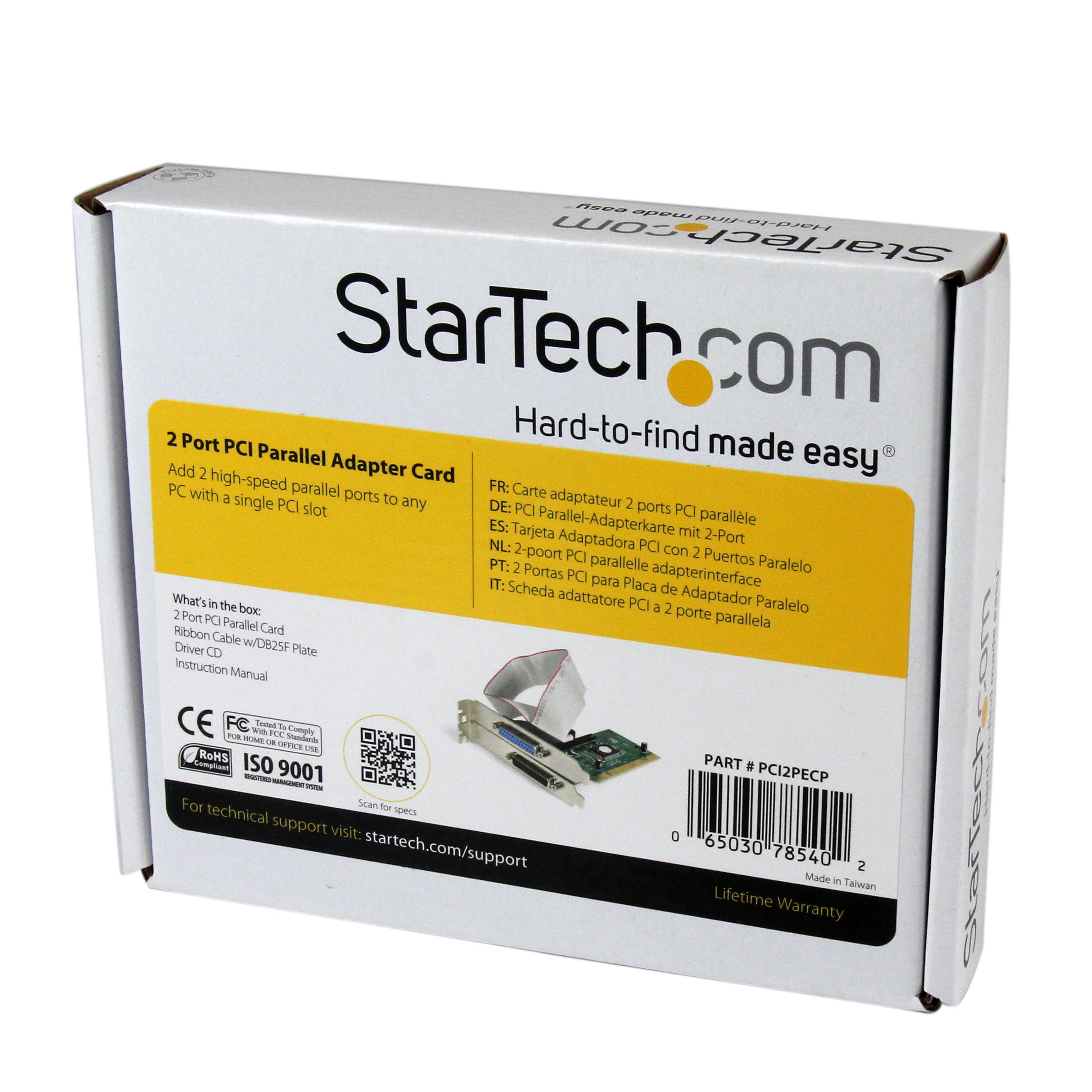 startech-com-pci2pecp-carte-adaptateur-pci-vers-2-ports-parall-le-db25-epp-ecp image 5