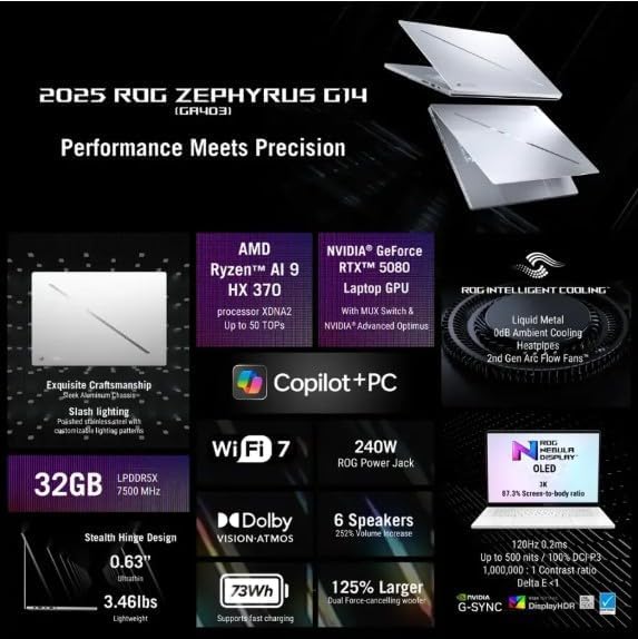 asus-rog-zephyrus-g14-14-3k-oled-120hz-pc-portable-gaming-ryzen-ai-9-hx-370-rtx- image 8