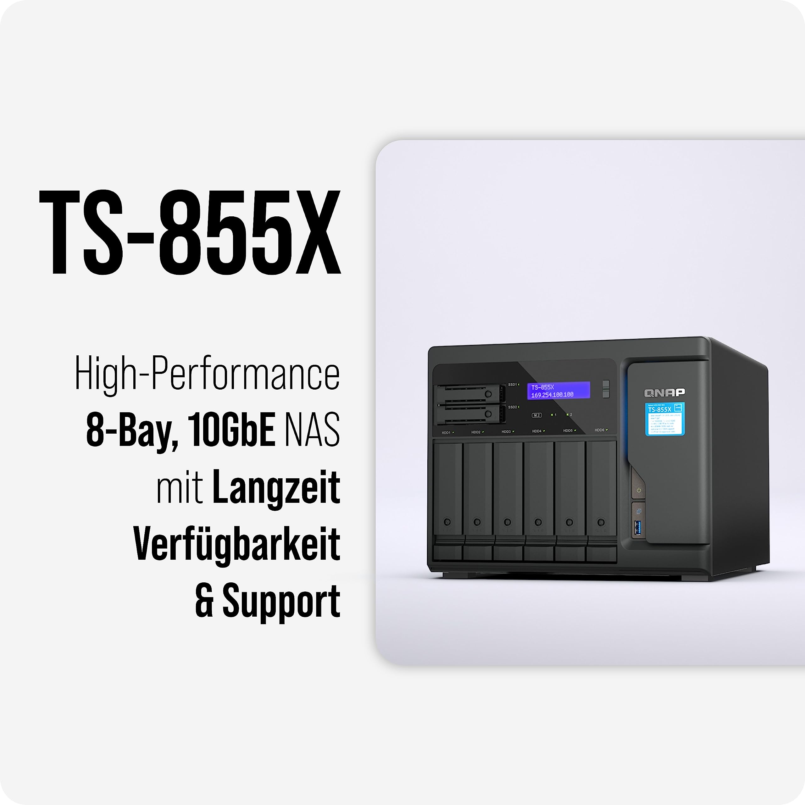 qnap-ts-855x-serveur-nas-tour-8-baies-10gbe-atom-c5125 image 2