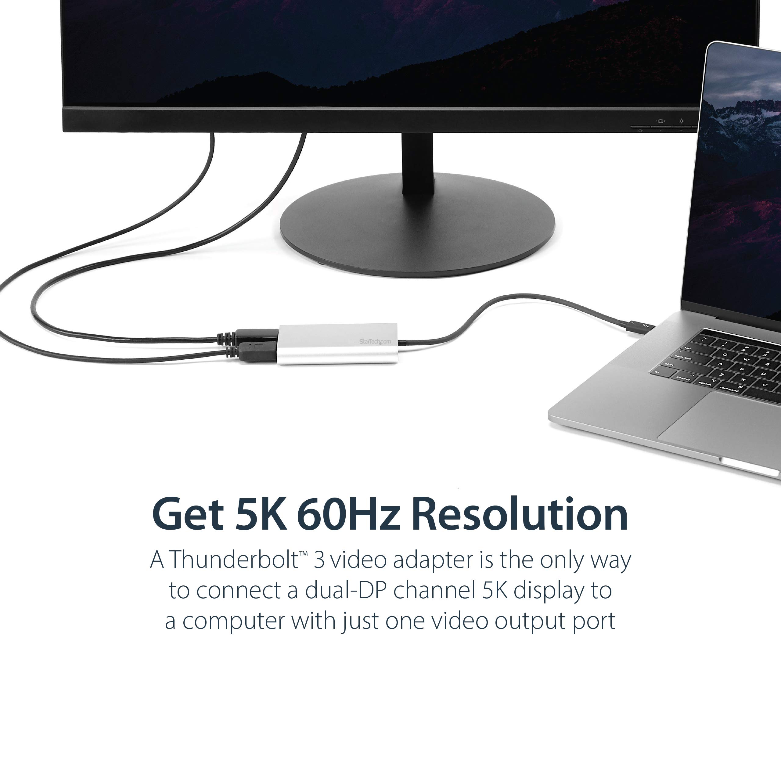 startech-com-adaptateur-thunderbolt-3-vers-double-displayport-4k-60hz-5k-tb32dp2 image 4