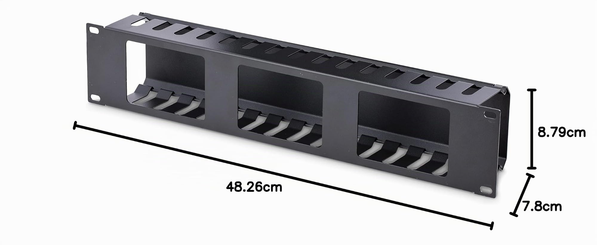 startech-com-goulotte-horizontale-doigts-2u-avec-couvercle-rack-19-pouces image 8