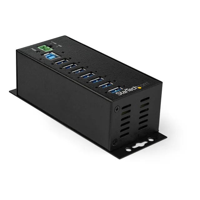 startech-com-hub-industriel-usb-3-0-7-ports-5gbps-m-tal-hb30a7ame image 1