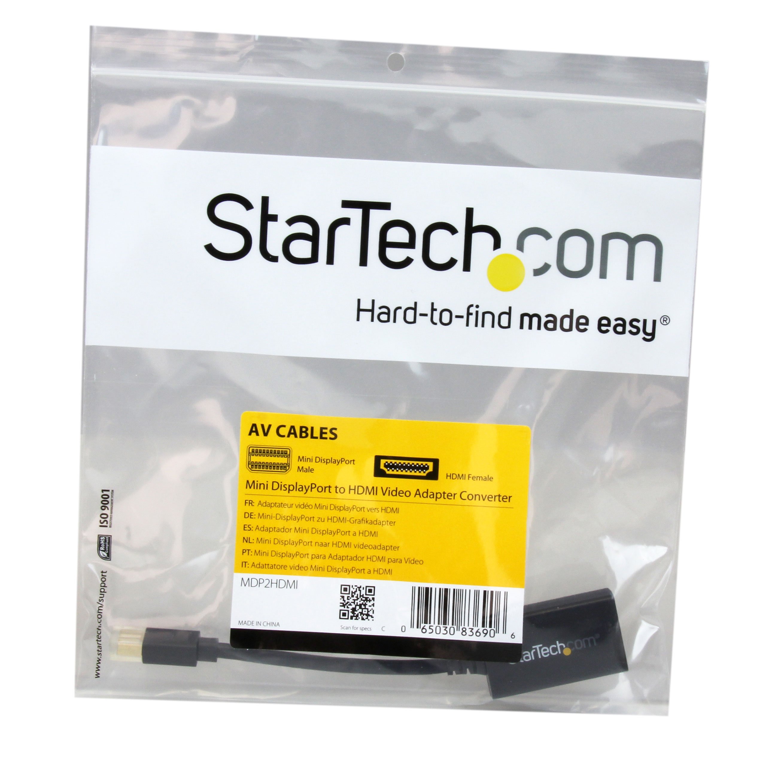 startech-com-mdp2hdmi-adaptateur-mini-displayport-vers-hdmi-1080p image 4