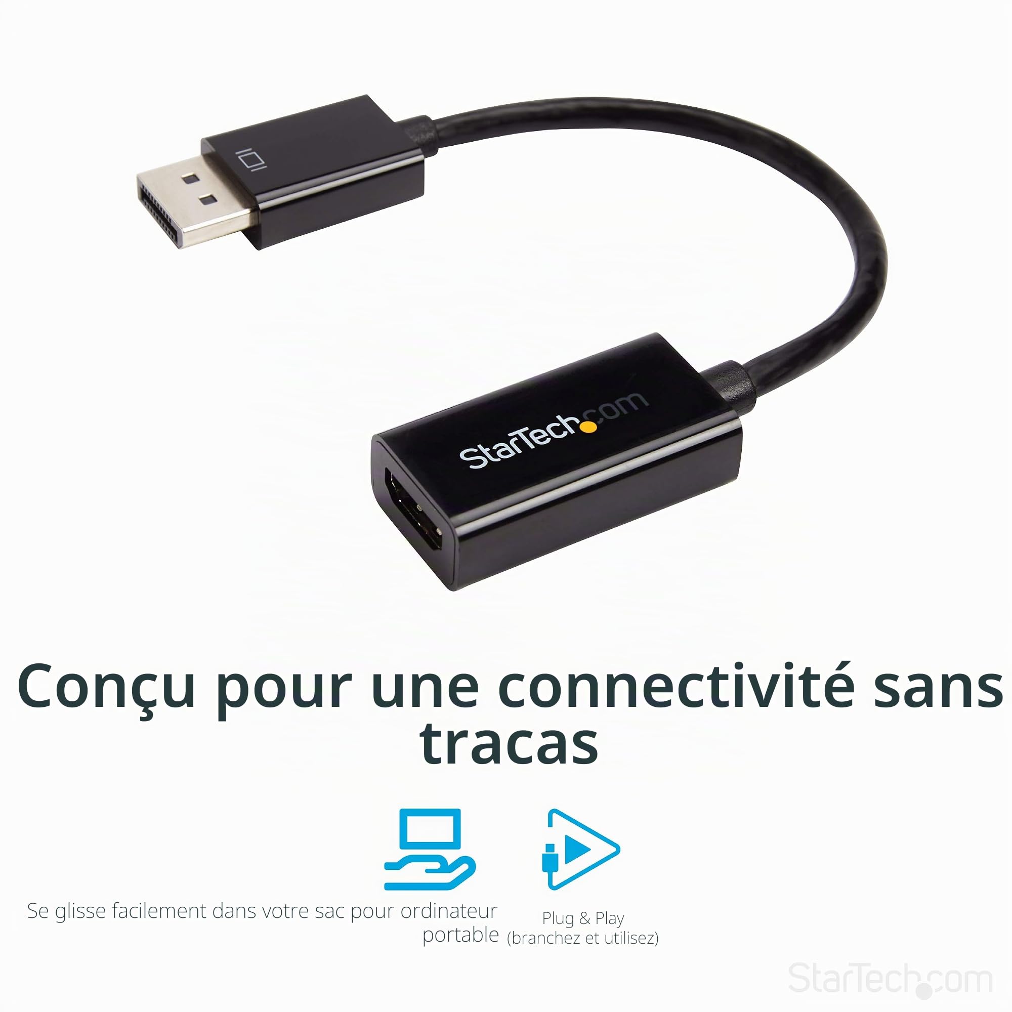 startech-com-dp2hd4ks-adaptateur-displayport-vers-hdmi-actif-4k-30hz image 3