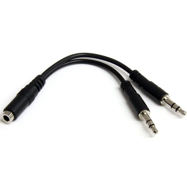 startech-com-muyhsfmm-r-partiteur-casque-jack-3-5mm-4-broches-vers-2x-3-broches image 1