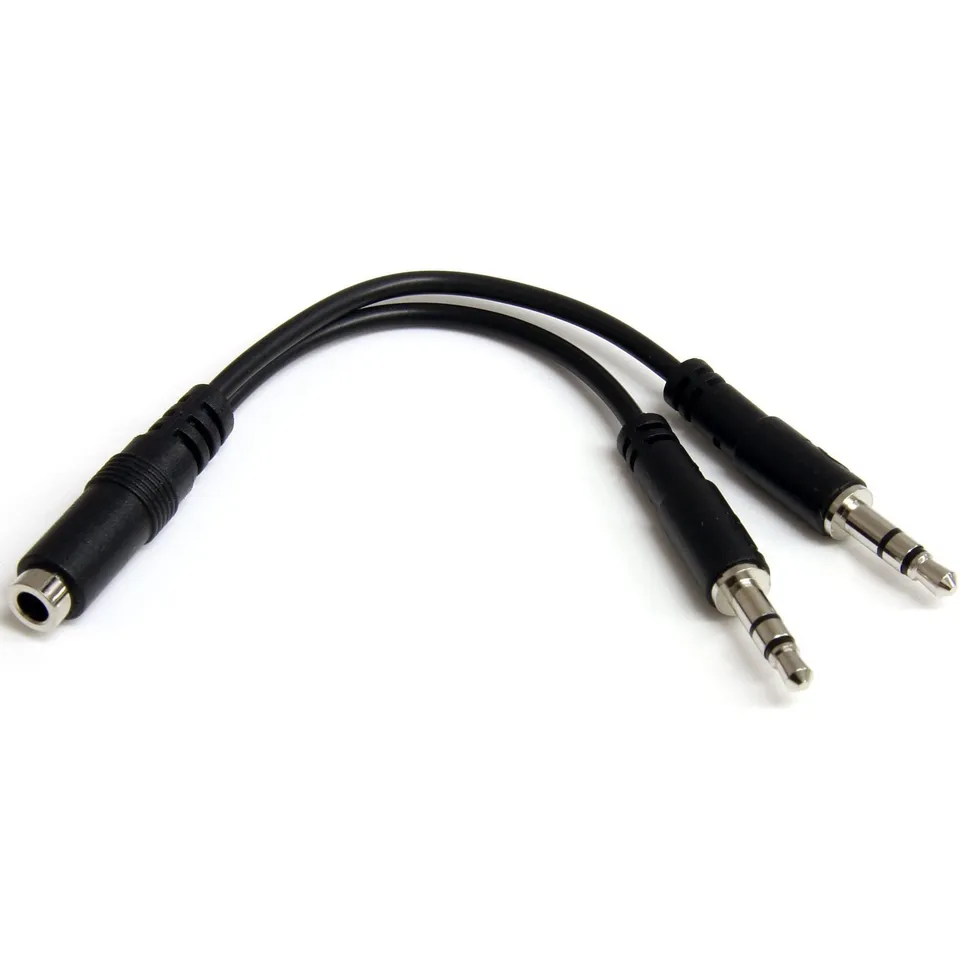 startech-com-muyhsfmm-r-partiteur-casque-jack-3-5mm-4-broches-vers-2x-3-broches image 1