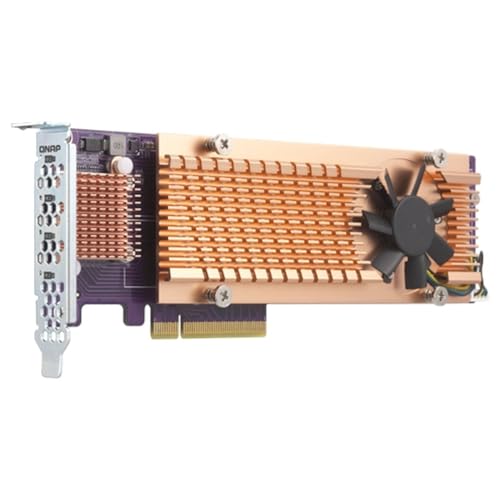 qnap-qm2-4p-384-carte-extension-pcie-quad-m-2-ssd-nvme-avec-refroidissement image 2
