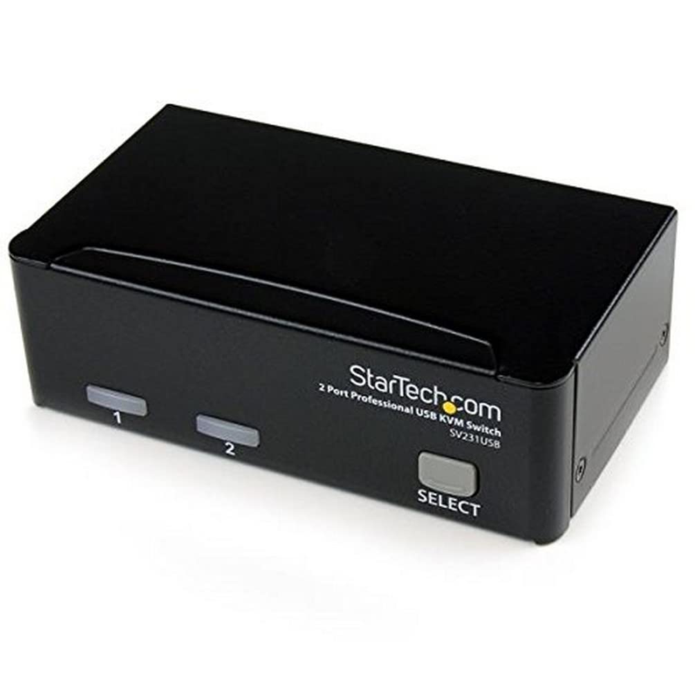 startech-com-sv231usbgb-switch-kvm-usb-vga-2-ports-avec-c-bles image 1