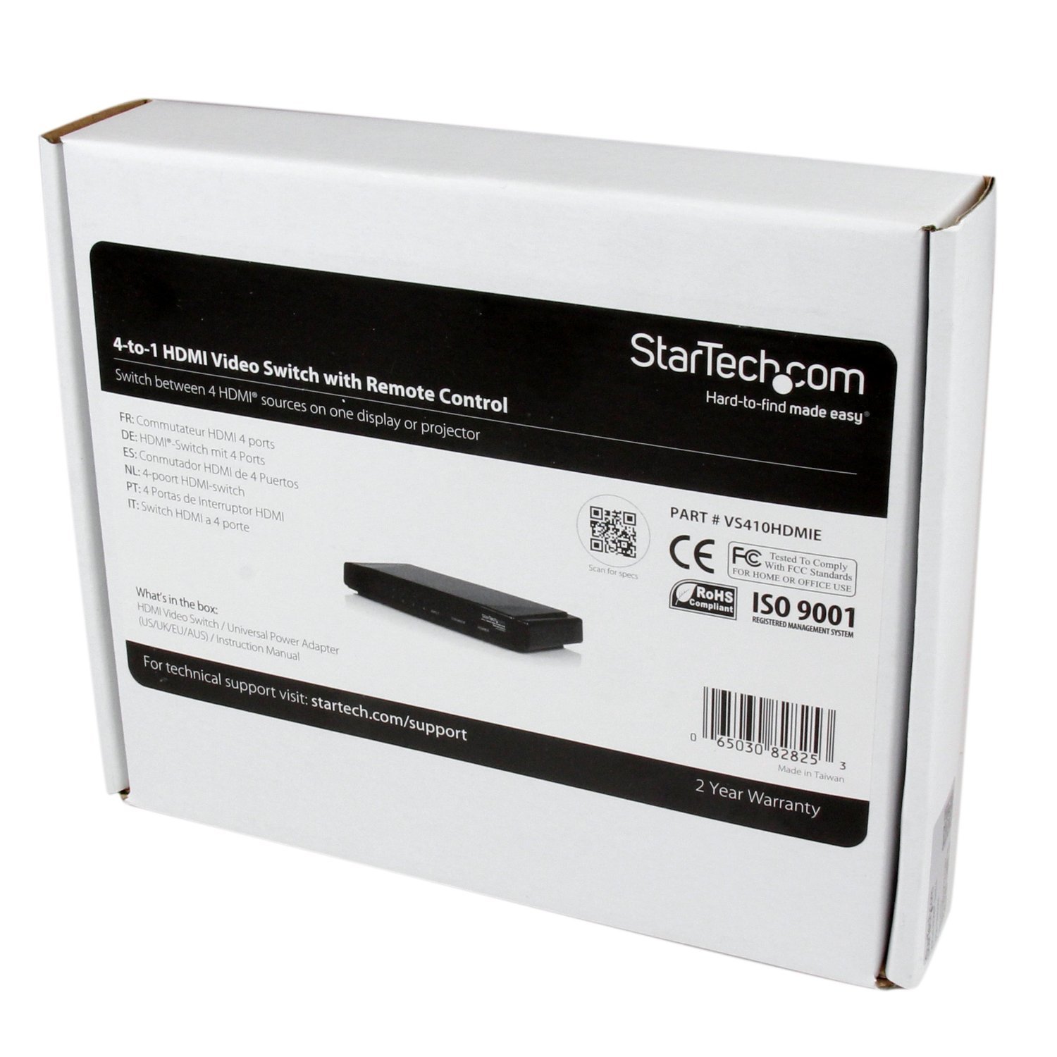 startech-com-vs410hdmie-switch-hdmi-4-ports-haute-vitesse-avec-t-l-commande image 3