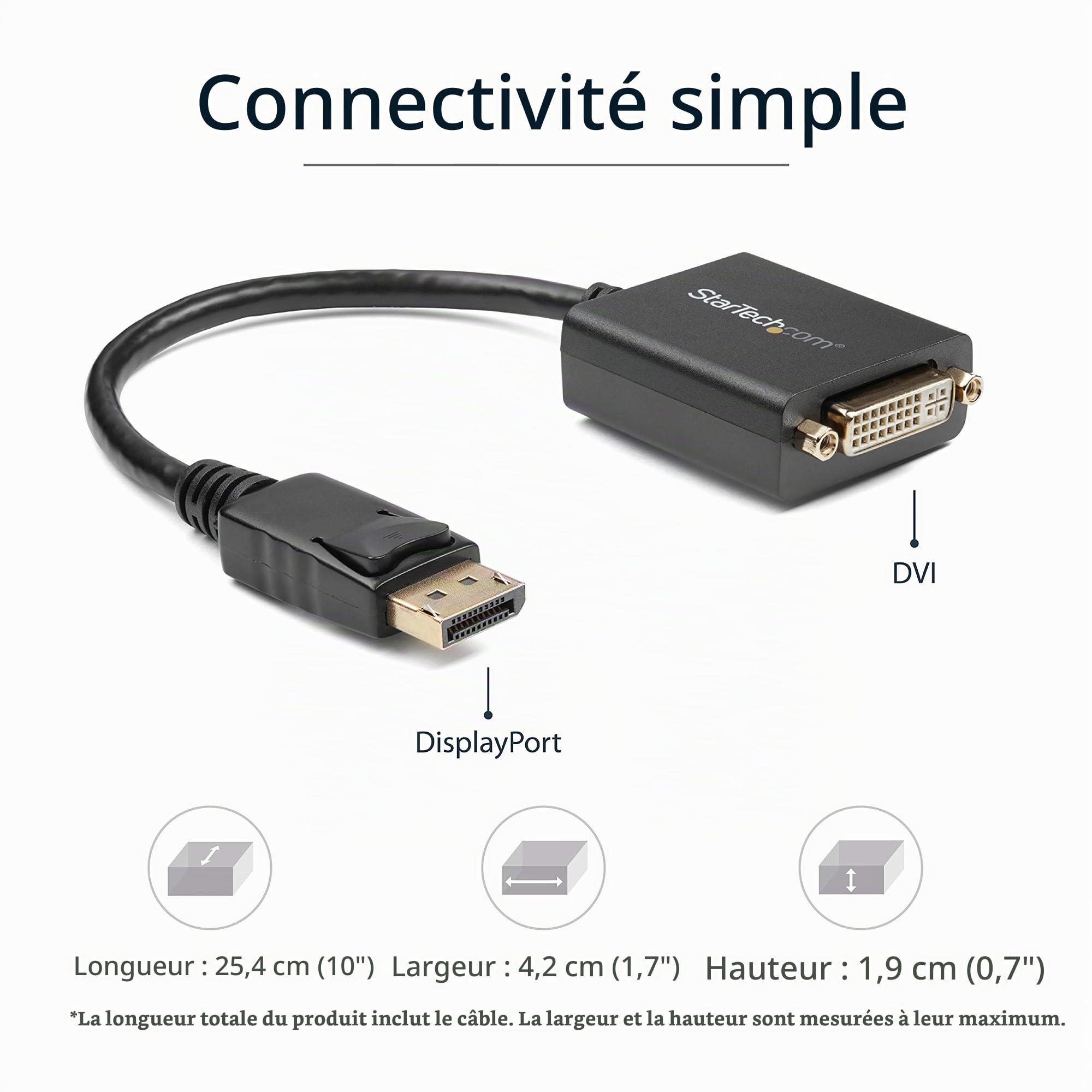 startech-com-dp2dvi2-adaptateur-passif-displayport-vers-dvi-d-1920x1200 image 3