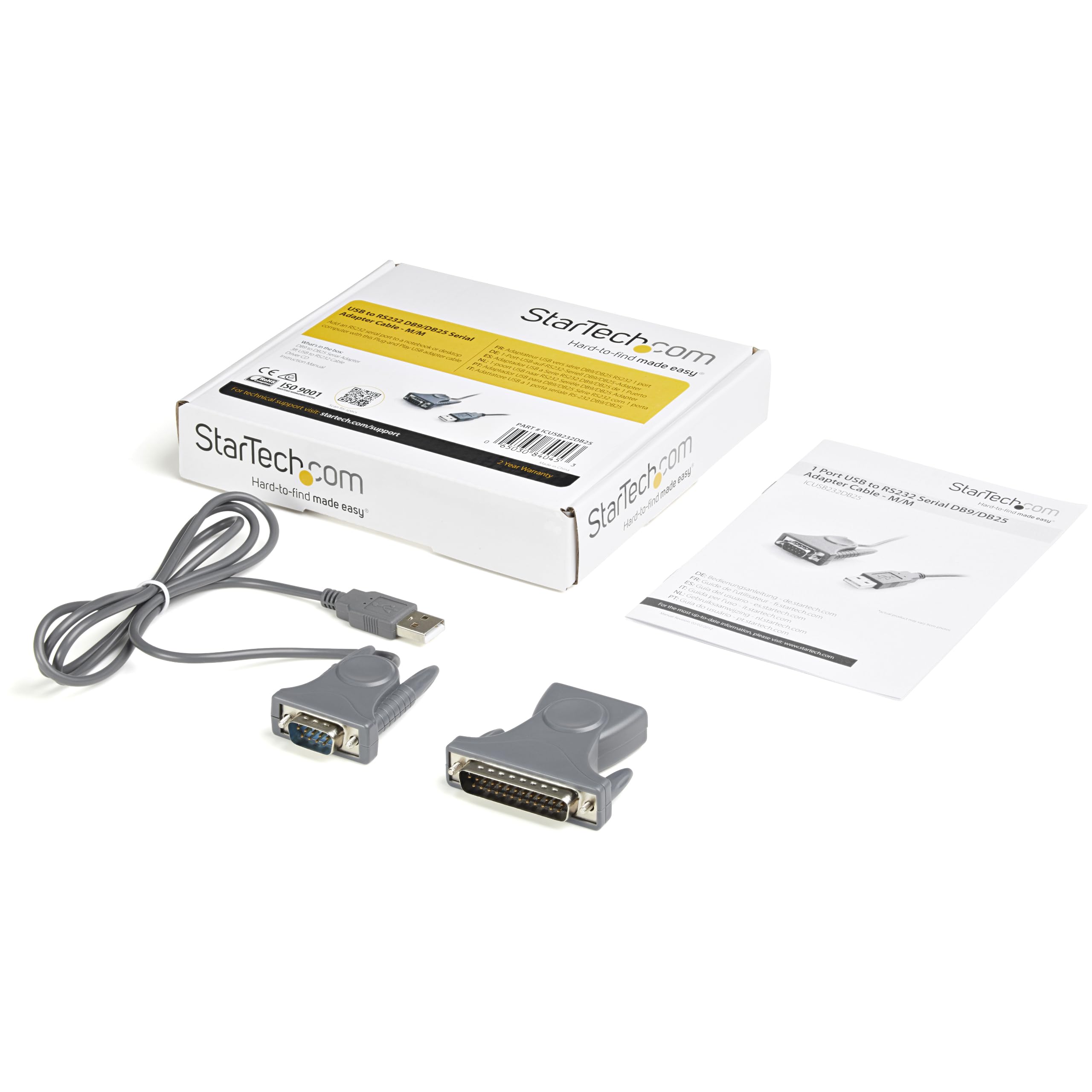 startech-com-icusb232db25-c-ble-usb-vers-s-rie-rs232-db9-db25-91-cm image 6