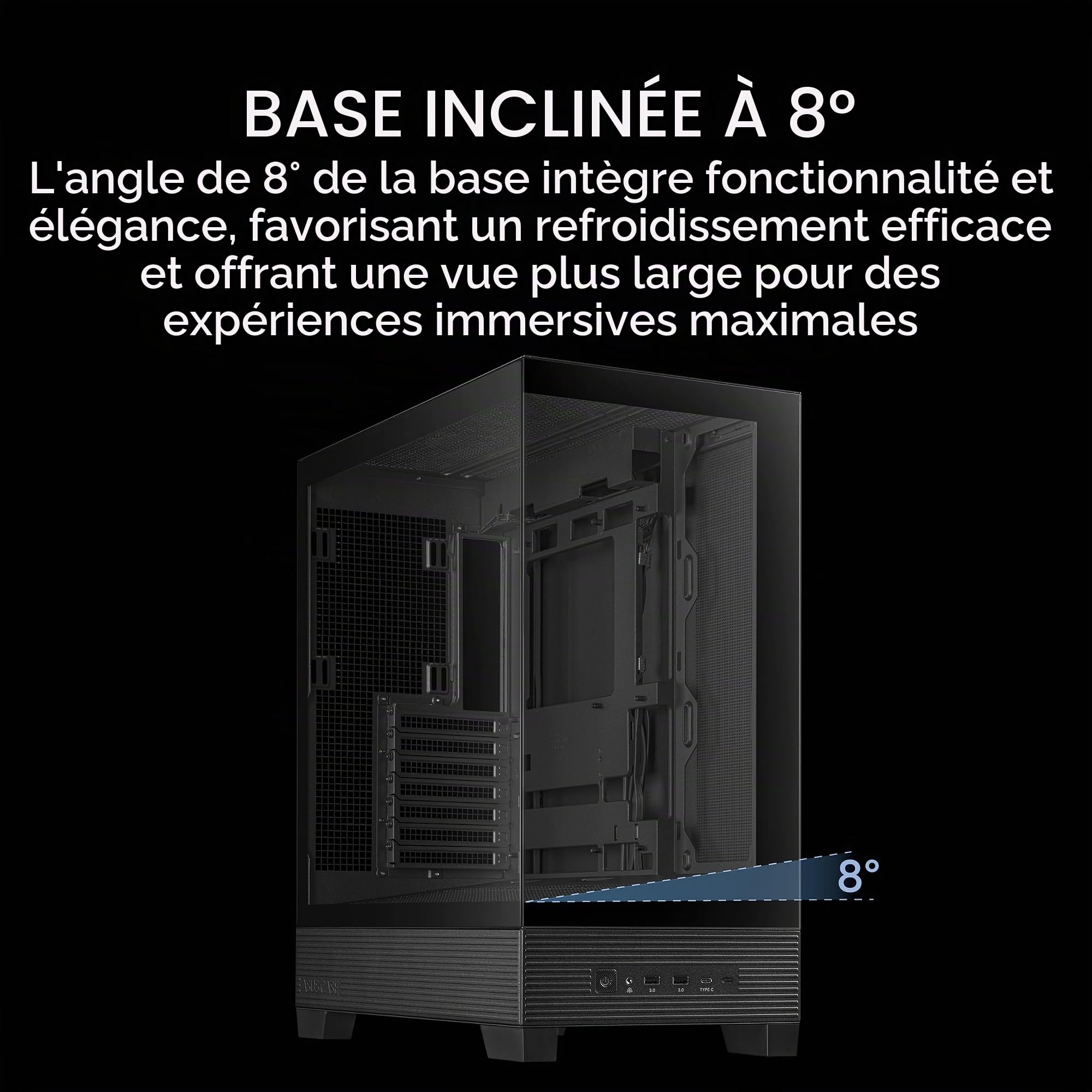 asus-a31-plus-tg-argb-black-bo-tier-atx-panoramique-4-ventilateurs image 7